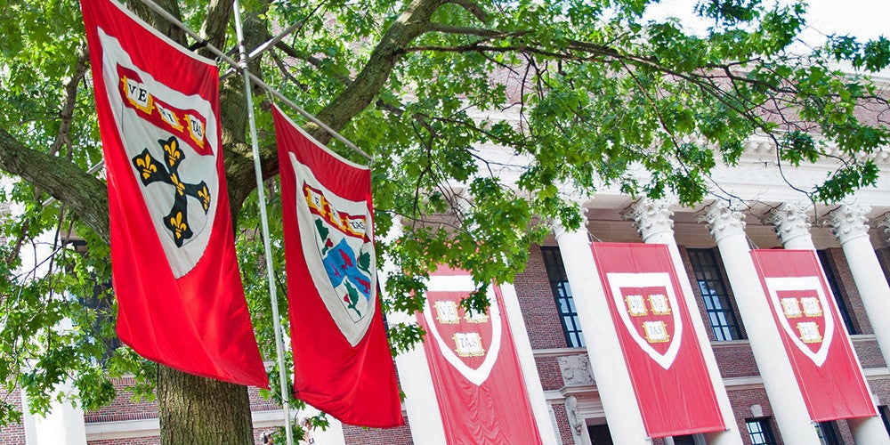 Harvard Chan banner at Commencement