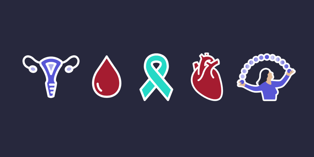 Researchers are studying menstrual cycles, polycystic ovarian syndrome (PCOS), and heart health through the Apple Women's Health Study.