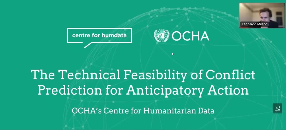 UN OCHA technical feasibility webinar