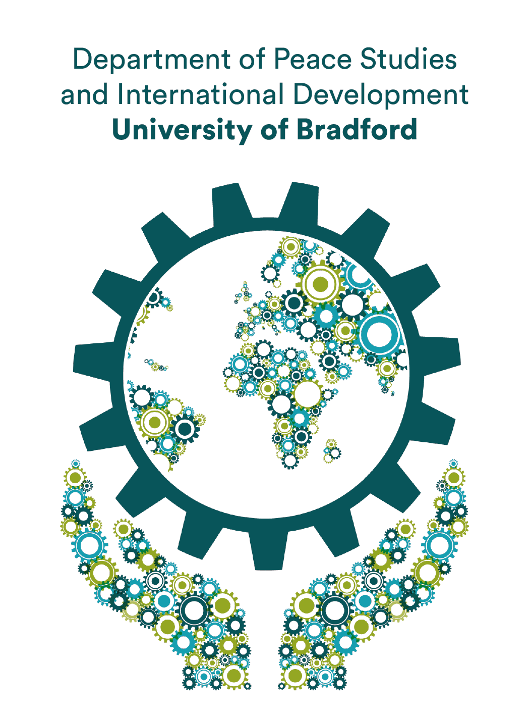 Logo of the Department of Peace Studies and International Development at the University of Bradford