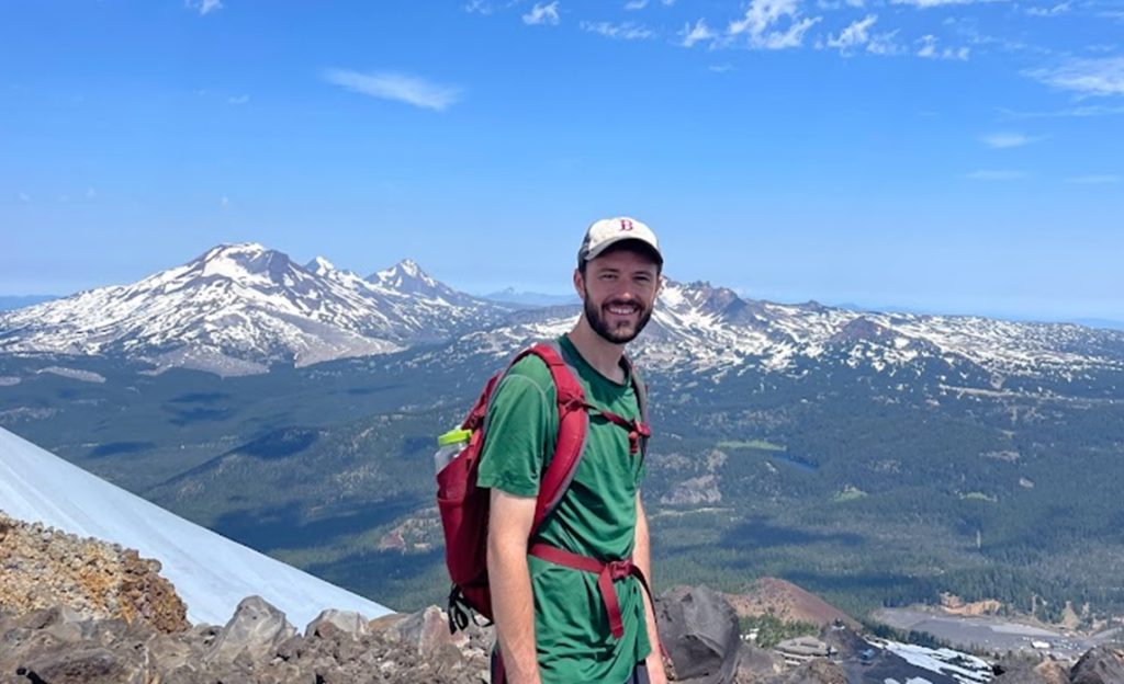 Stuart Adamson on top of Mount Bachelor in Oregon