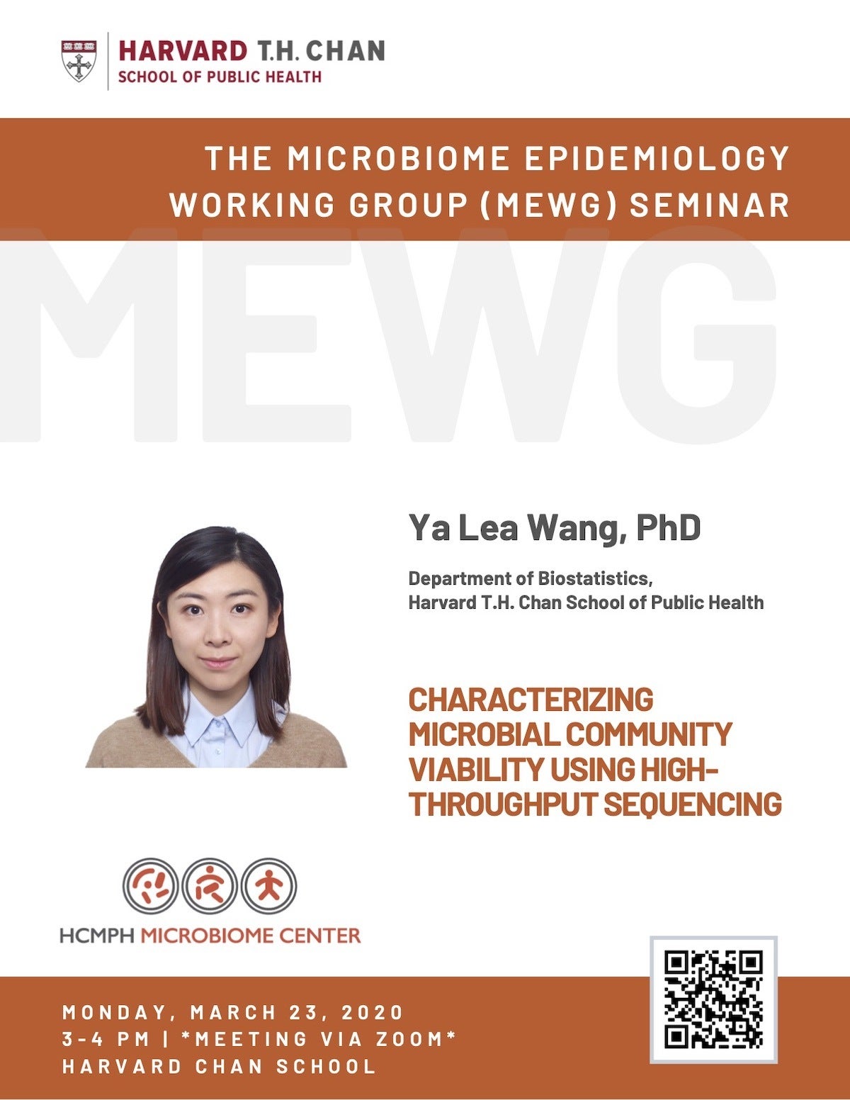 MEWG Seminar with Ya Lea Wang