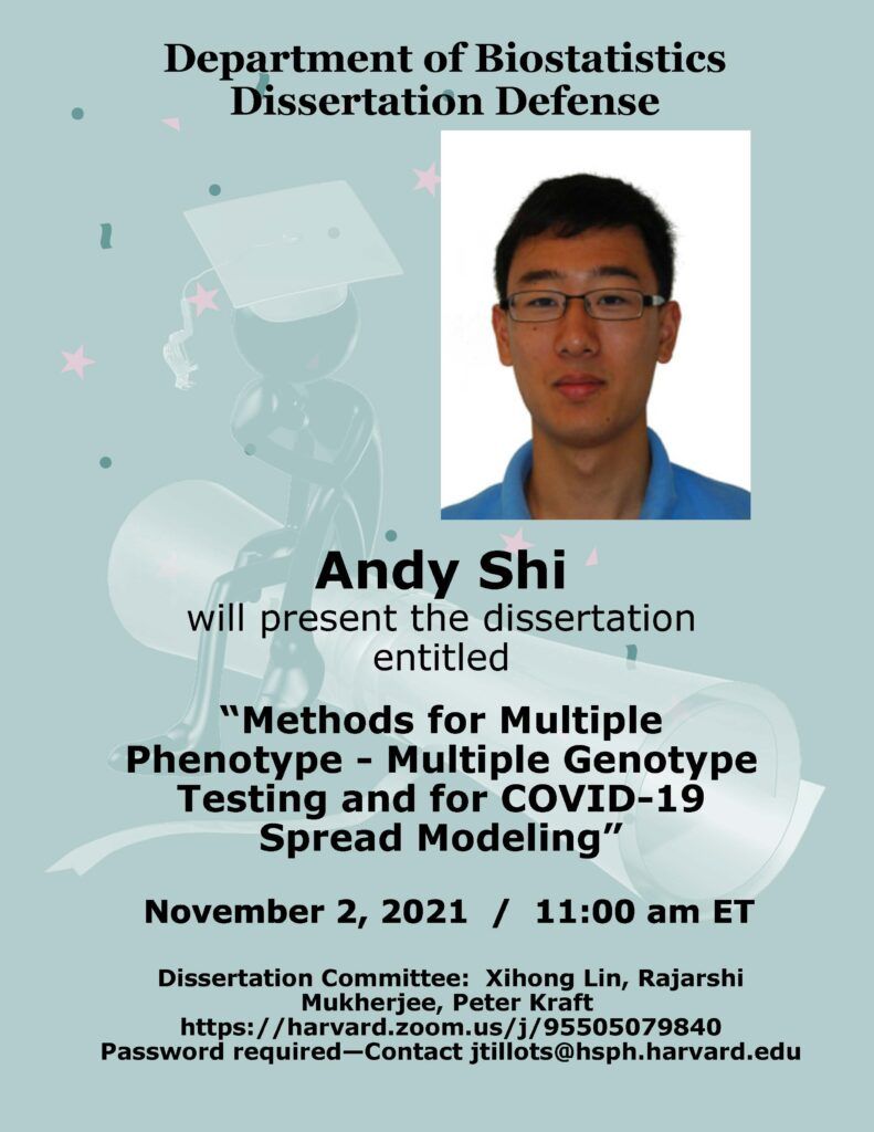 Andy Shi Dissertation Flyer