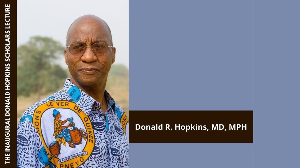 2nd Annual Donald Hopkins Lecture flyer