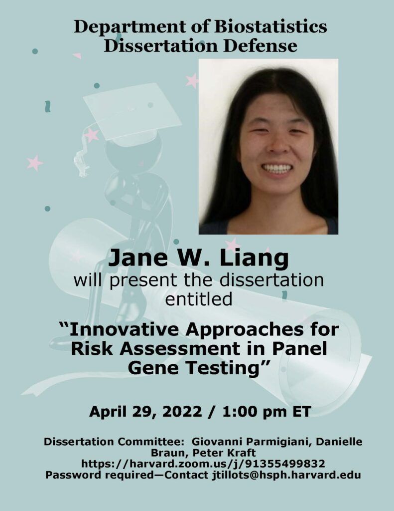 Dissertation Defense Flyer for Jane Liang - 4-29-2022