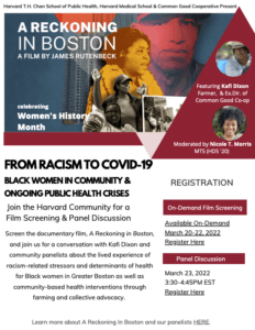 A Reckoning in Boston flyer
