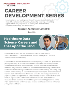 Career Talk Flyer - healthcare data science