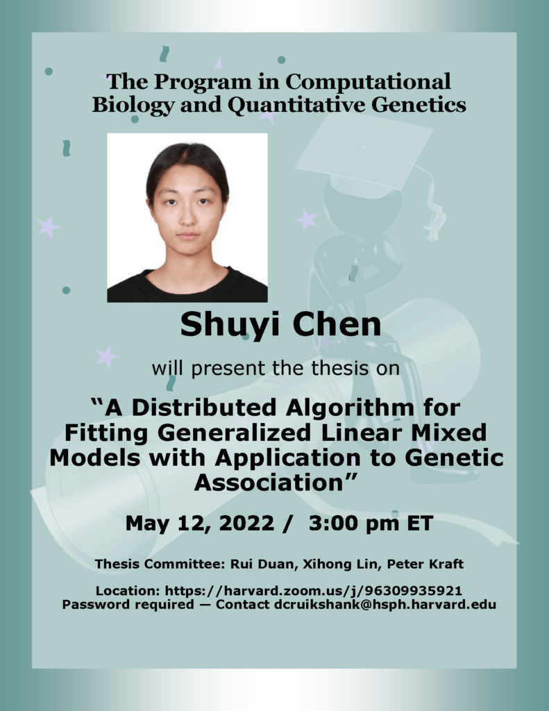 Shuyi Chen's Thesis Defense