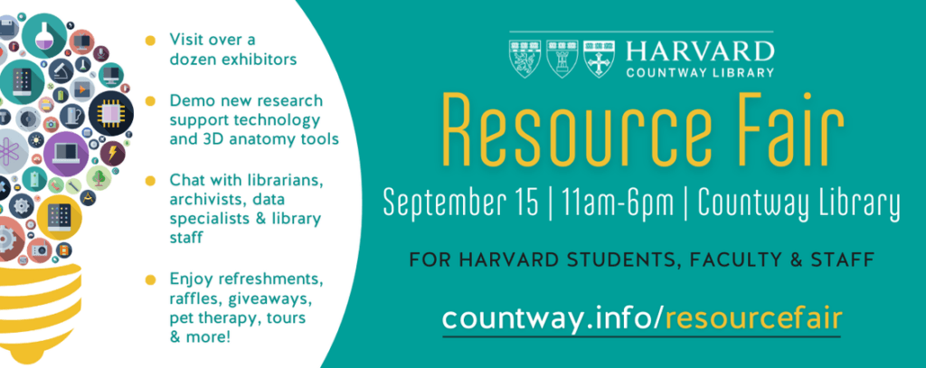 Countway Library Resource Fair