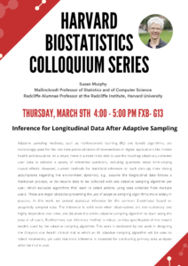 Harvard Biostatistics Colloquium Series