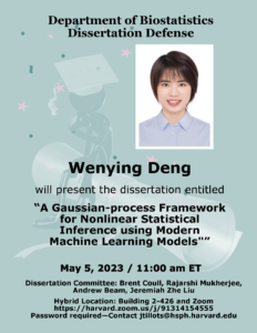 05-05-2023 Flyer for Dissertation Defense - Wenying Deng