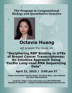 Octavia Huang Dissertation Defense