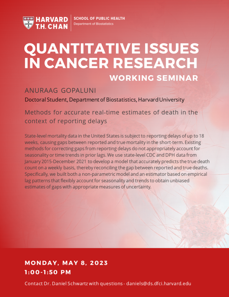 05-08-2023 - Cancer Working Group Seminar Flyer
