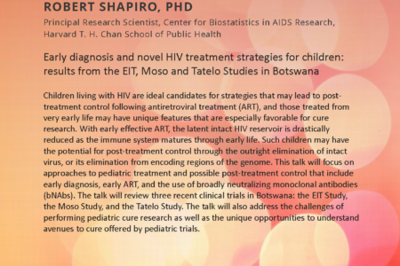 09-22-2023 HIV Working Group Flyer for talk by Dr. Robert Shapiro