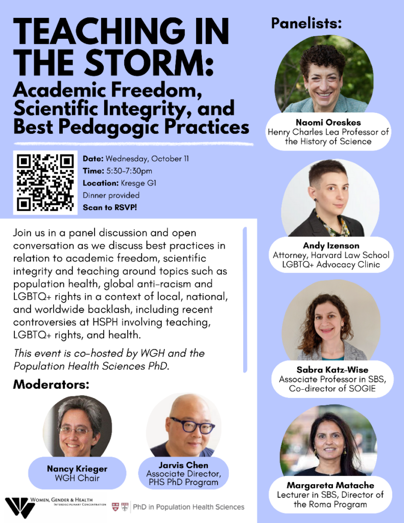 Teaching in the Storm panel flyer