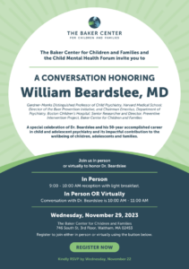 William Beardslee event flyer