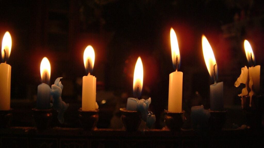 Hannukah candles