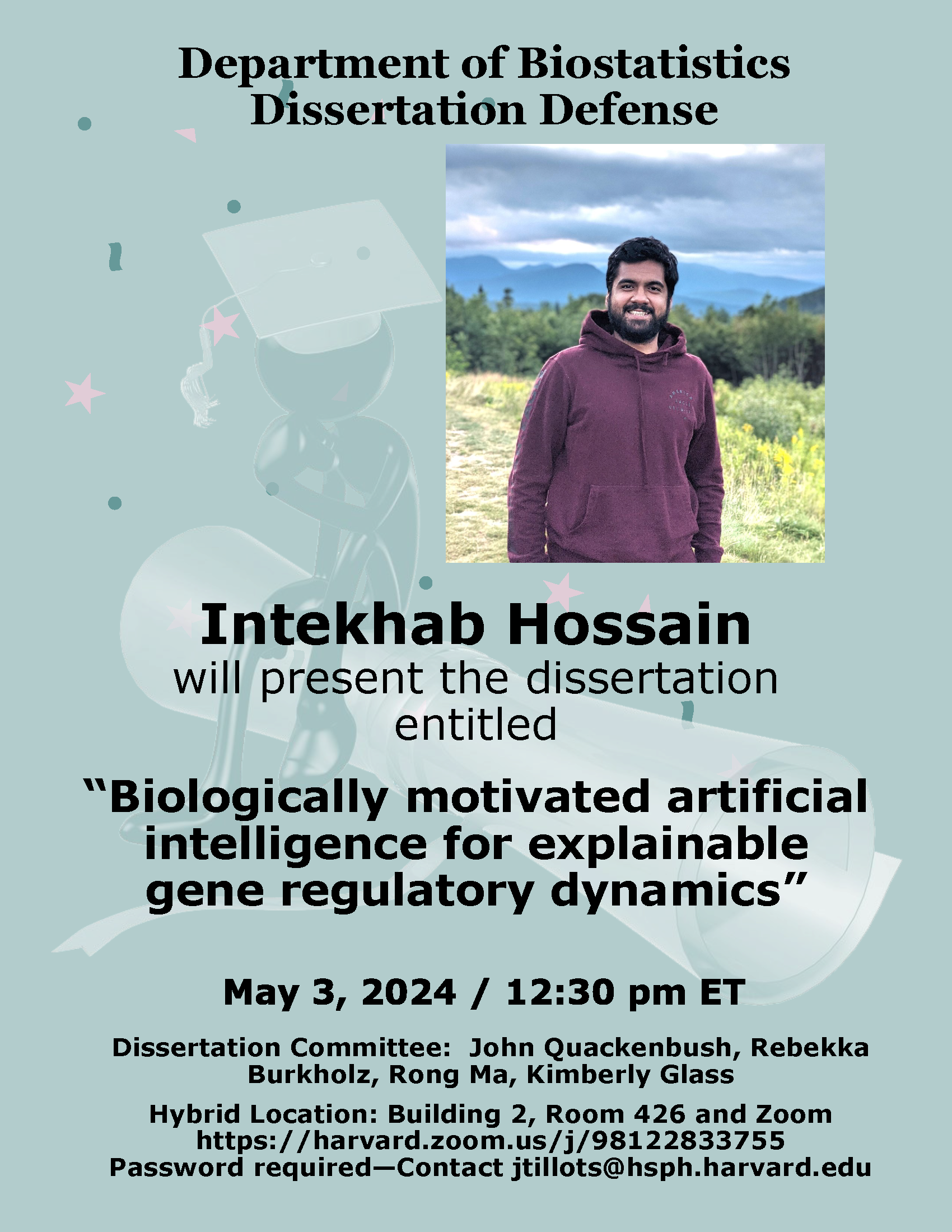 05-03-2024 - Dissertation Defense - Hossain, Intekhab (Flyer)