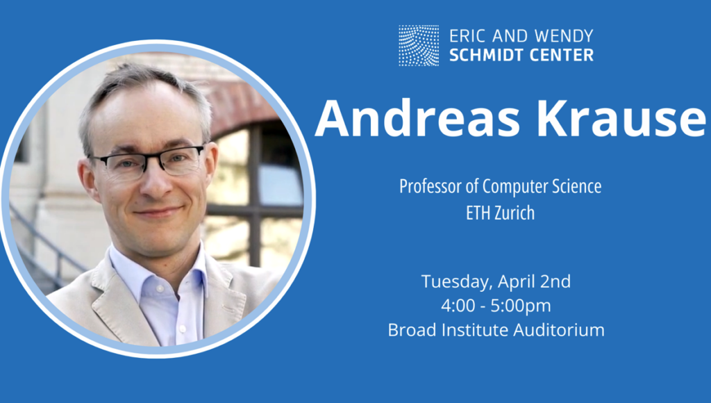  Broad / MIT Colloquium with Andreas Krause flyer