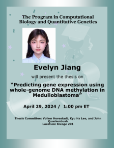 Evelyn Jiang thesis defense