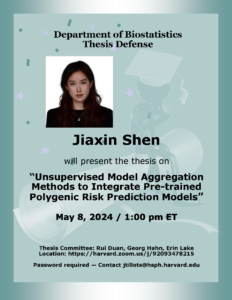 Jiaxin Shen thesis defense