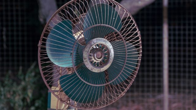 An electric fan.