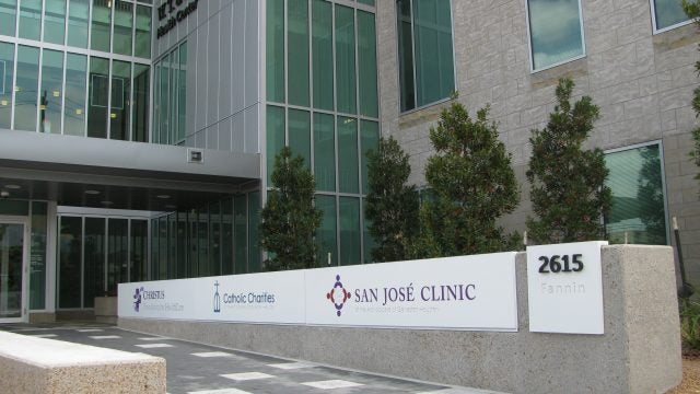 entrace to San Jose Clinic in Houston, Texas