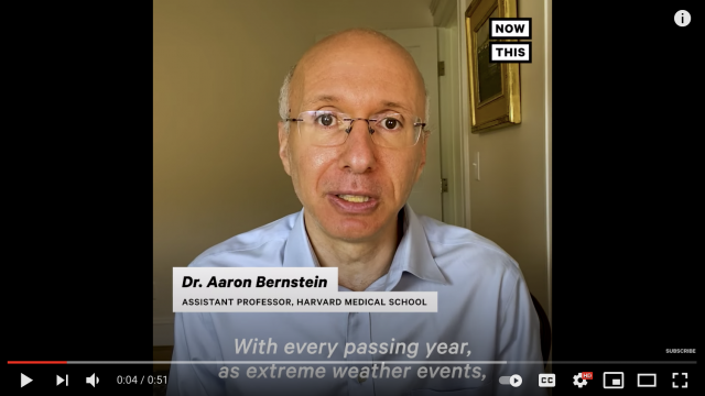 Screenshot of Dr. Aaron Bernstein speaking in a video
