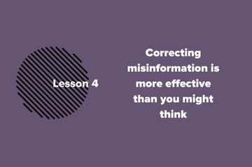 Lesson 4 for countering health misinformation: Correcting misinformation is more effective than you might think