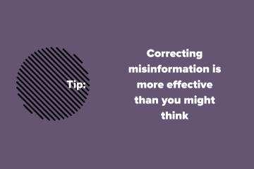 Correcting misinformation is more effective than you might think