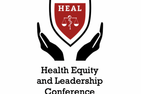 two hands supporting HEAL shield logo