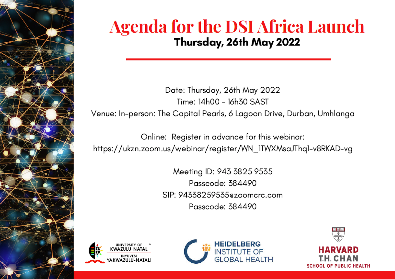 DSI Launch Agenda
