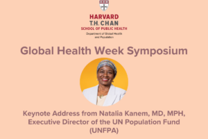 Natalia Kanem as global health week symposium's keynote speaker