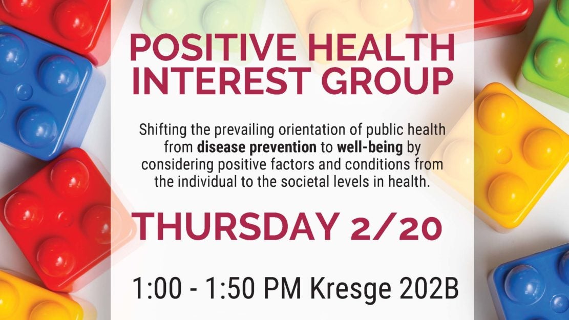 Positive Health Interest Group logo with blocks