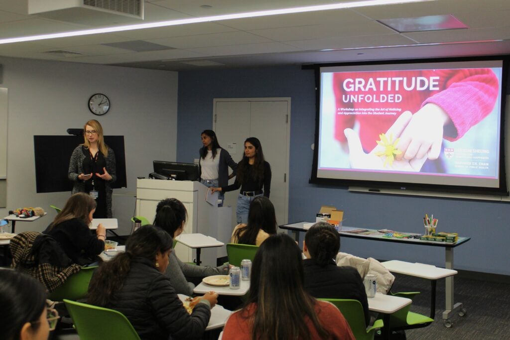 Lee Kum Sheung Center Student Steering Committee, Dr. Laura Marciano, Suceil Sivsammye, Michelle Shah