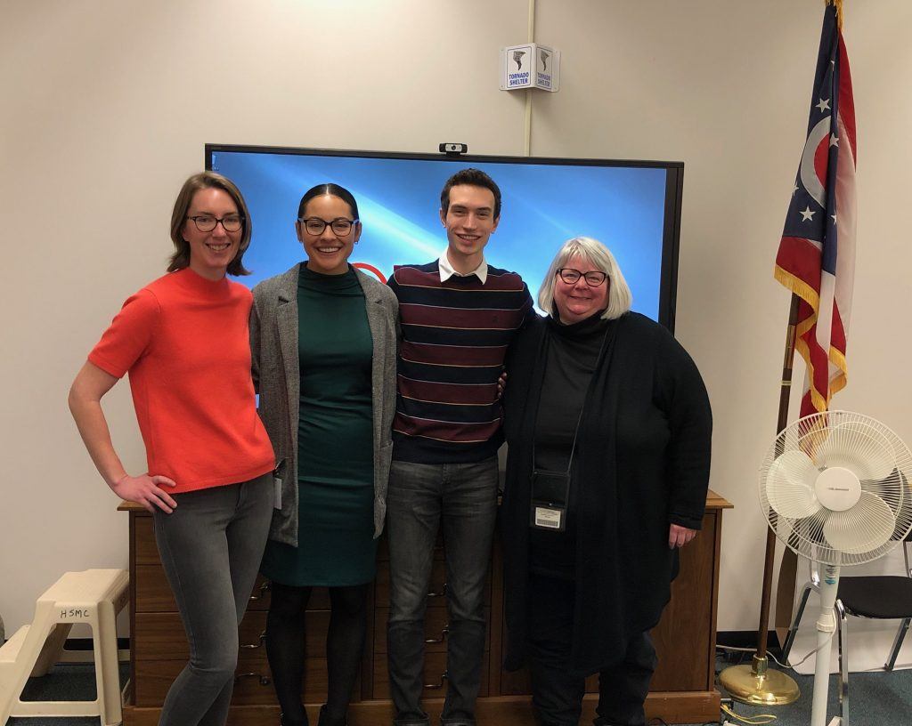 Jordan Arvayo(SM2 Epi) and Robert Koycinski are pictured in the middle, and their Columbus, OH preceptors - Amy Davis and Sarah Kriebel are on either side of them