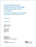 Literacy, Numeracy, and Problem Solving in Technology-Rich Environments Among U.S. Adults Cover