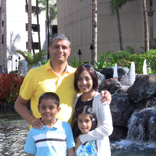 Minal Kapoor, MD and family