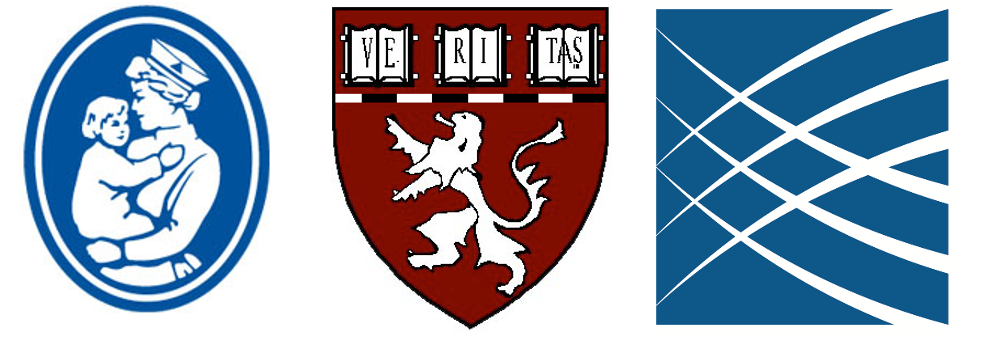 Logos for Children's Hospital, Harvard Medical School and Broad Institute