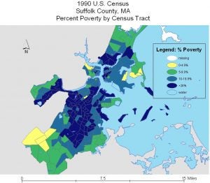Figure 2. Suffolk County Poverty Map