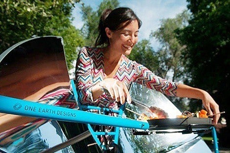 Solar-powered cooker helps reduce toxic indoor air pollution