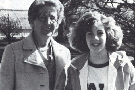 Ann Hoague Stewart and her granddaughter