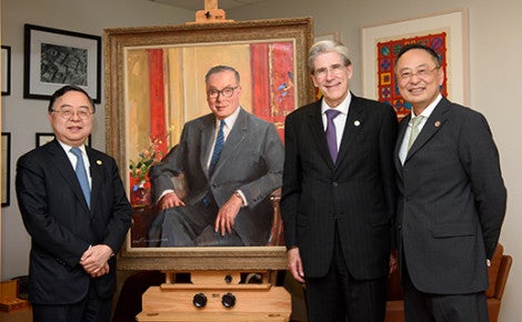 Portrait of T.H. Chan unveiled during Commencement week