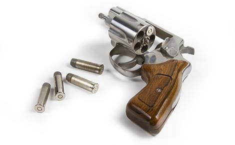Handgun with bullets