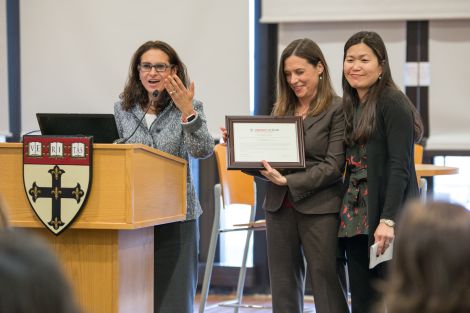 Theresa Betancourt, Dyann Wirth honored at annual Alice Hamilton lecture