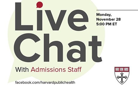 Admissions staff hold Facebook Live chat