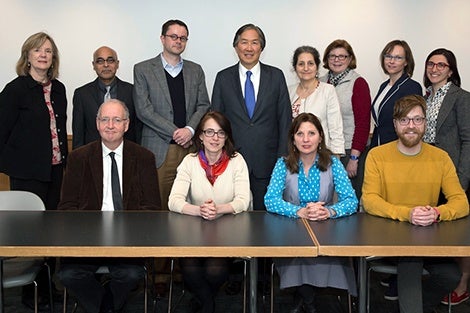Faculty and staff members from the Culture of Health program; Principal Investigator Howard Koh is in the second row, fourth from left