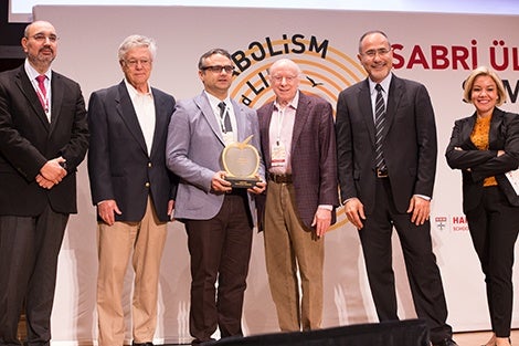 Group photo on stage at the Sabri Ulker Symposium 2018