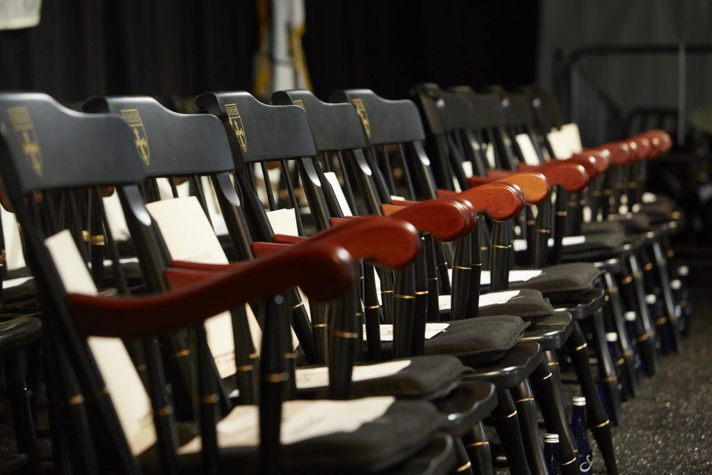 Chairs at convocation