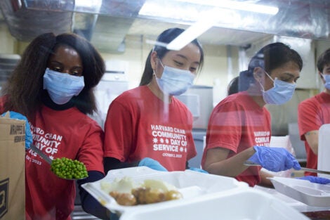 Harvard Chan School inaugural Day of Service draws hundreds of volunteers